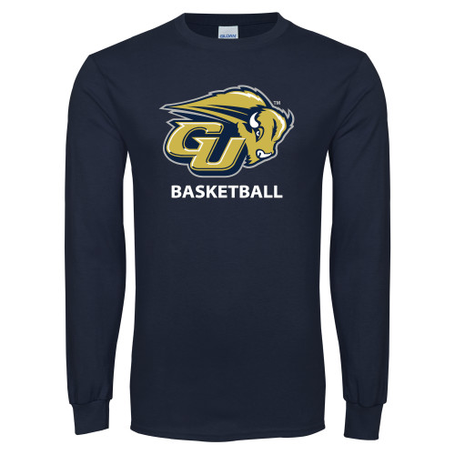  Navy Long Sleeve T-Shirt - Basketball