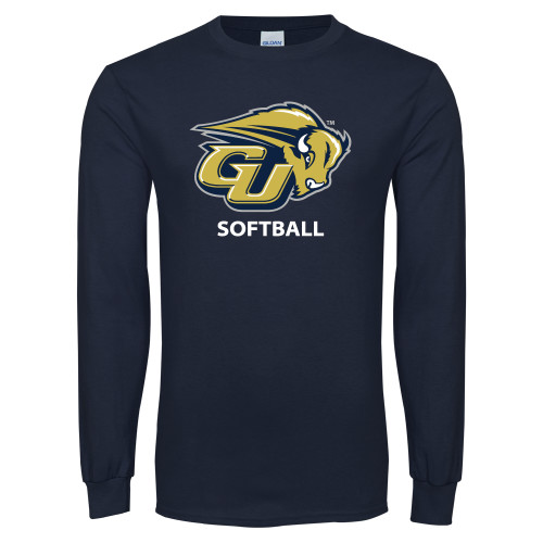  Navy Long Sleeve T-Shirt - Softball