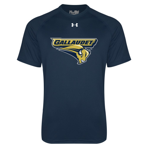  Under Armour Navy Tech Tee - Gallaudet Bison