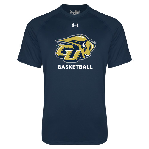  Under Armour Navy Tech Tee - Basketball