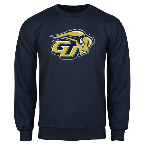  Navy Fleece Crew - GU Bison