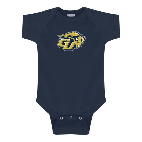  Navy Infant Onesie - GU Bison
