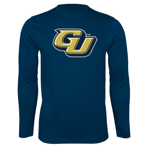 Navy Performance Long Sleeve Shirt - GU