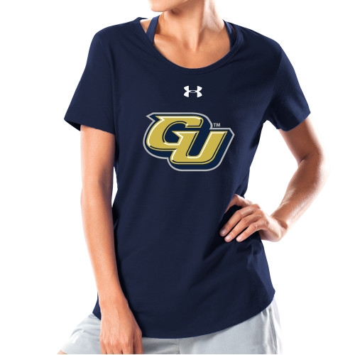  Under Armour Womens Navy Charged Cotton Tee - GU