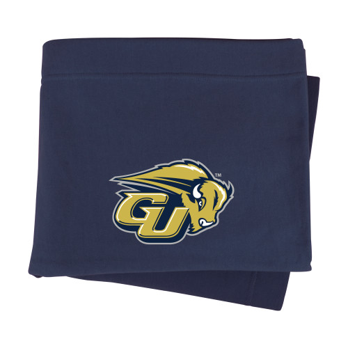  Navy Sweatshirt Blanket - GU Bison