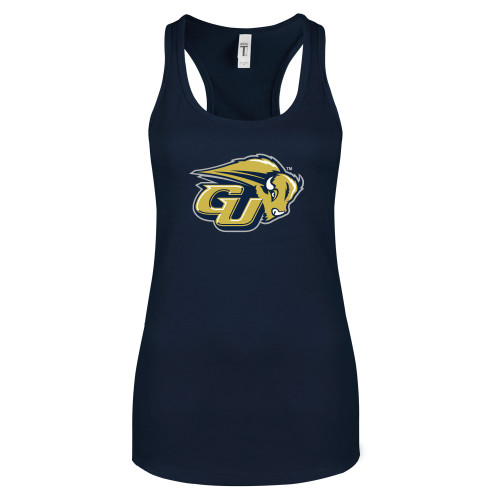  Next Level Womens Navy Racerback Tank  - GU Bison