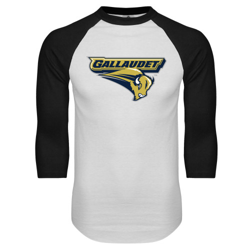 Main Image for  White/Black Raglan Baseball T Shirt