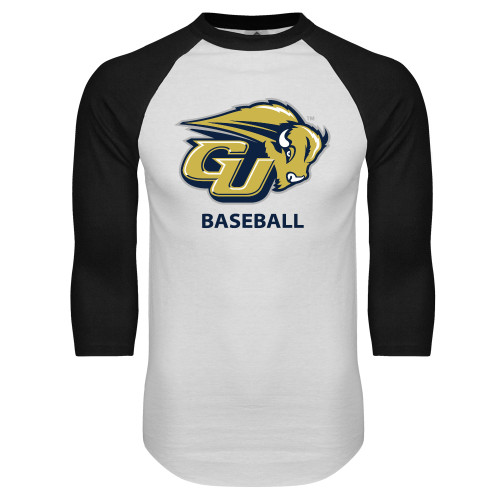 Main Image for  White/Black Raglan Baseball T Shirt
