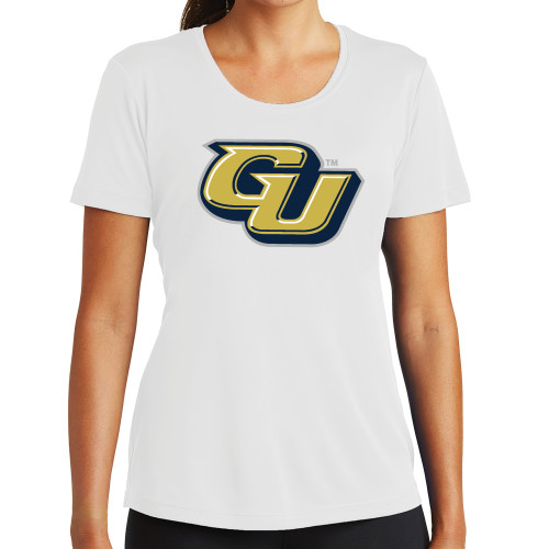  Womens White Performance Tee - GU