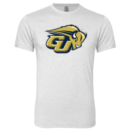  Next Level Heather White Triblend Tee - GU Bison