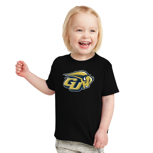  Toddler Black T Shirt - GU Bison