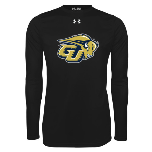  Under Armour Black Long Sleeve Tech Tee - GU Bison