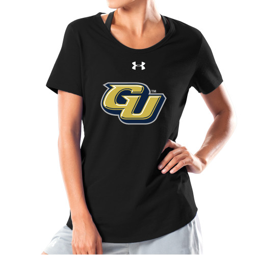  Under Armour Womens Black Charged Cotton Tee - GU