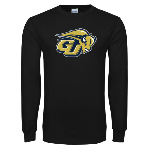  Black Long Sleeve T Shirt - GU Bison