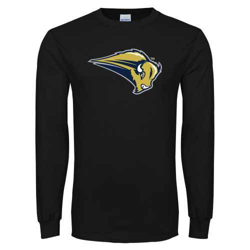  Black Long Sleeve T Shirt - Bison Mark