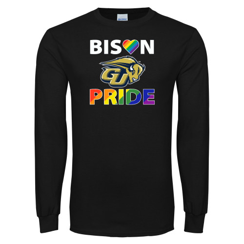  Black Long Sleeve T Shirt - Bison Pride