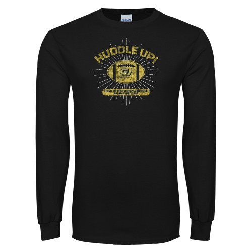  Black Long Sleeve T Shirt - Huddle Design