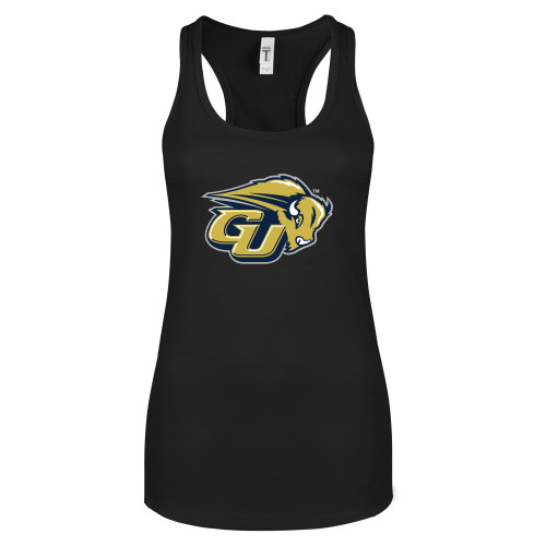  Next Level Womens Black Racerback Tank  - GU Bison