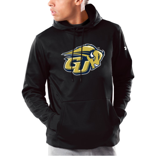  Under Armour Black Armour Fleece Hoodie - GU Bison