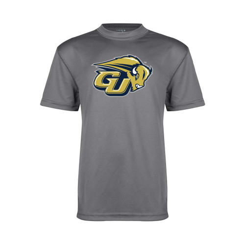  Youth Performance Grey Concrete Tee - GU Bison