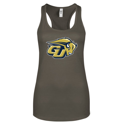  Next Level Womens Charcoal Racerback Tank - GU Bison