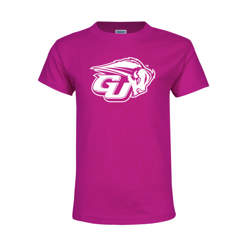  Youth Hot Pink T Shirt - GU Bison