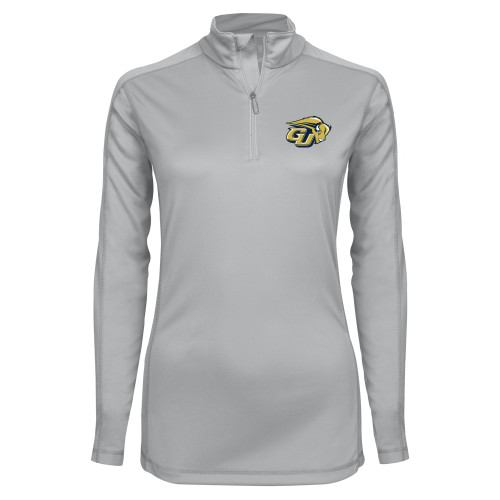  Syntrel Womens Platinum Interlock 1/4 Zip - GU Bison