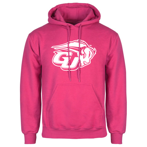  Womens Fuchsia Fleece Hoodie - GU Bison