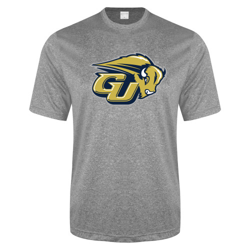  Grey Heather Performance Contender Tee - GU Bison