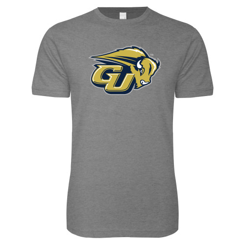  Next Level Heather Grey SoftStyle T Shirt - GU Bison