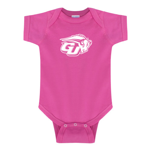  Fuchsia Infant Onesie - GU Bison