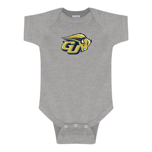  Grey Infant Onesie - GU Bison