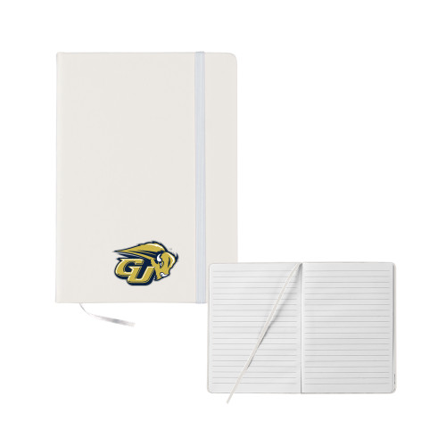  5x7 White Hard Cover Journal - GU Bison
