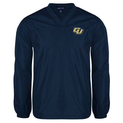  Navy V Neck Raglan Windshirt - GU