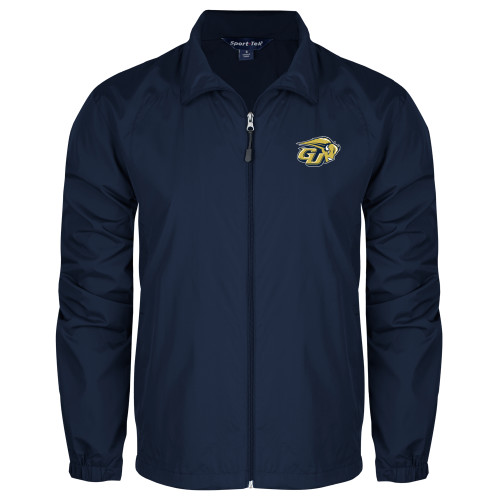  Navy Full Zip Wind Jacket - GU Bison