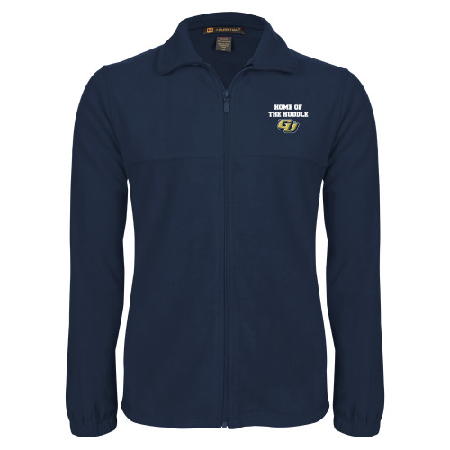  Navy Fleece Full Zip  Jacket - Huddle Design
