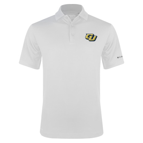  Columbia White Omni Wick Drive Polo - GU