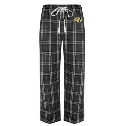  Black/Grey Flannel Pajama Pant - GU