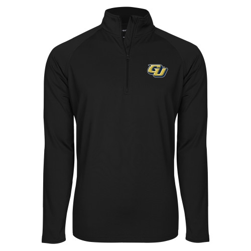  Sport Tek Black Sport Wick Stretch 1/2 Zip Pullover - GU