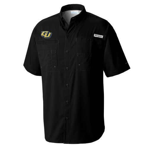  Columbia Black Tamiami Performance Short Sleeve Shirt - GU