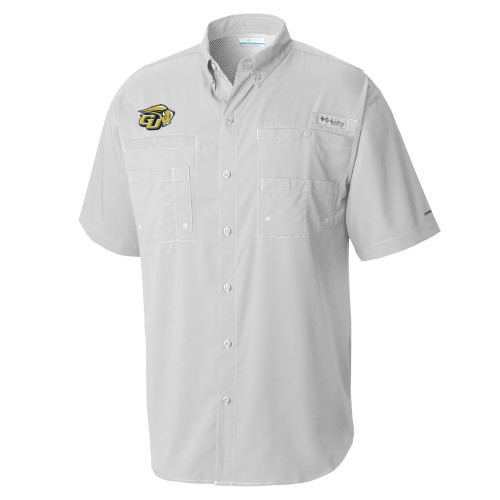  Columbia Cool Grey Tamiami Performance Short Sleeve Shirt - GU Bison