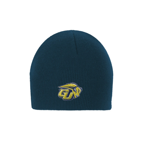  Navy Knit Beanie - GU Bison