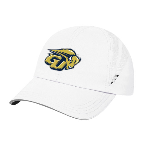  Womens White Performance Cap - GU Bison