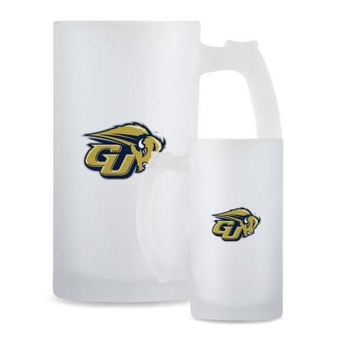  Full Color Decorative Frosted Glass Mug 16oz - GU Bison