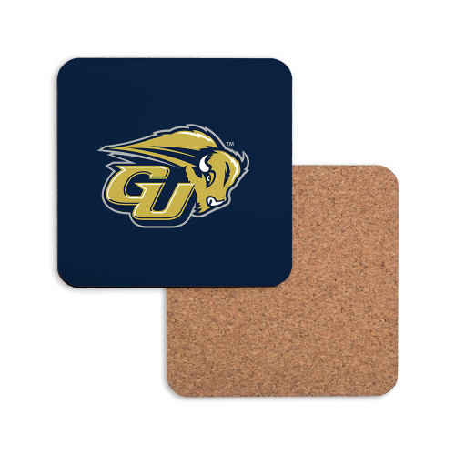  Hardboard Coaster w/Cork Backing - GU Bison