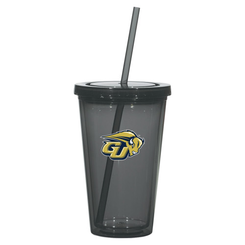  Madison Double Wall Charcoal Tumbler w/Straw 16oz - GU Bison