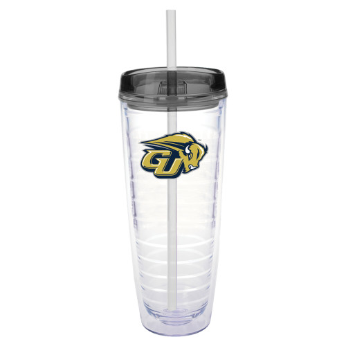  Tritan Double Wall Tumbler w/Charcoal Top 26oz - GU Bison