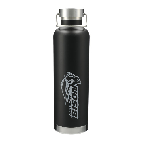  Thor Copper Vacuum Insulated Black Bottle 32oz - Gallaudet Bison Mascot Engraved