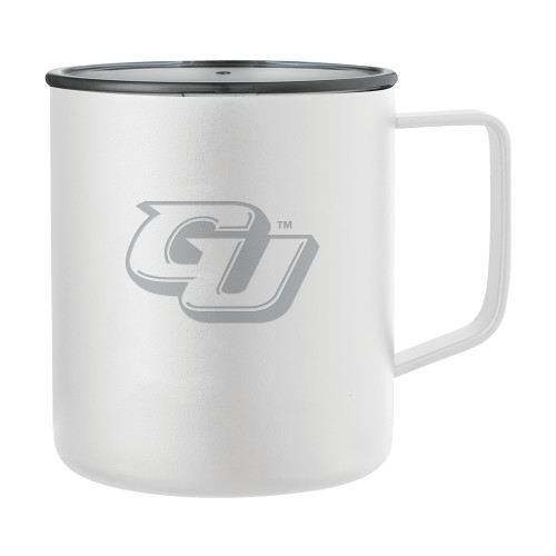  Rover Camp Vacuum Insulated White Mug 14oz - GU Engraved