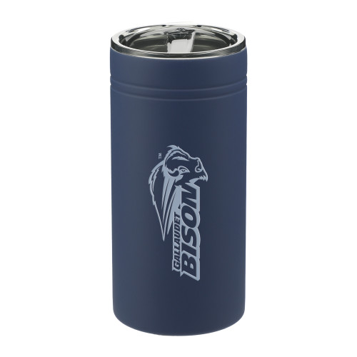  Sherpa Vacuum Navy Tumbler & Insulator 11oz - Gallaudet Bison Mascot Engraved